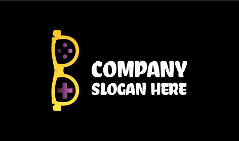 Mor Düğmeli Gözlük Logosu