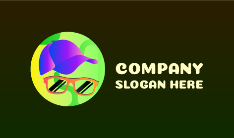 Purple Cap Glasses Logo