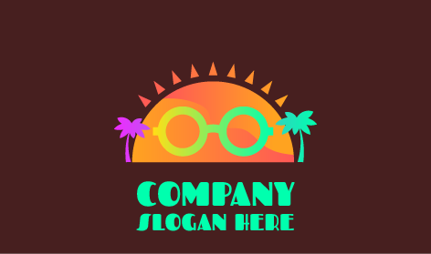Spiky Sun Rays Glasses Logo