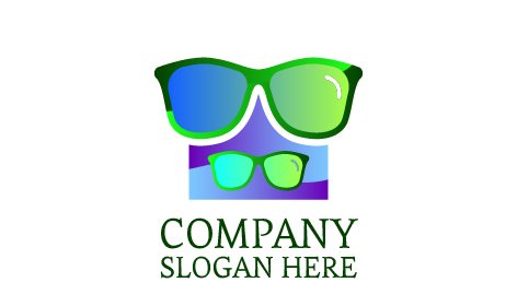 Twin Green Glasses Logo