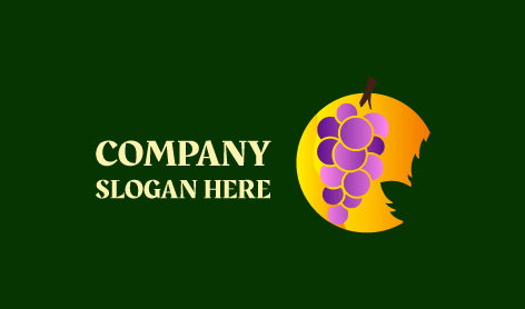 Hermoso Logotipo De Viñedo De Uvas