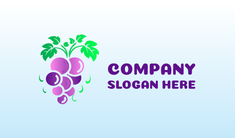 Logo De Fruits En Grappe De Raisin