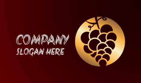 Elegant Chocolate Grapes Logo