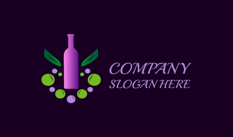 Fantástico Logotipo De Pulpa De Uva