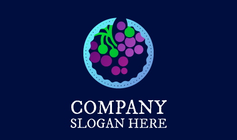 Grapes Beverage Shop Logo