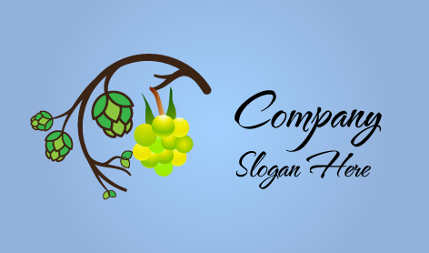 Harvesting Green Grapes Logo