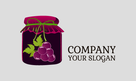 Logo Anggur Fermentasi Dalam Toples