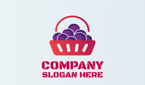 Premium Grapes Basket Logo