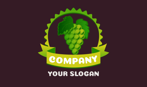 Logo Anggur Matang Yang Kaya