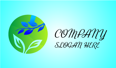 Logo Tanaman Semak Biru