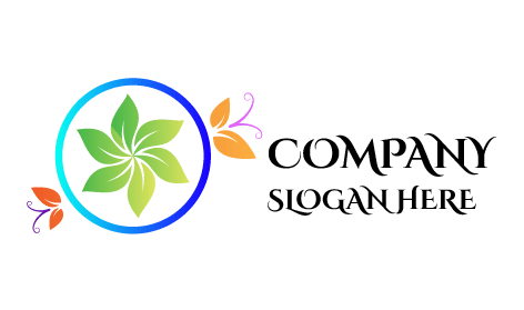 Logo Daun Hijau Melingkar