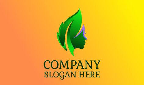 Grünes Kräuterschönheits Logo