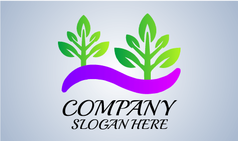 Purple Land Greenery Logo