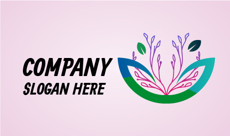 Logo Mit Sprießenden Blättern