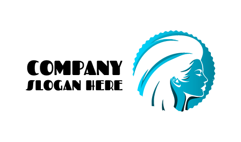 Logo De Coiffeur De Soins De Beauté