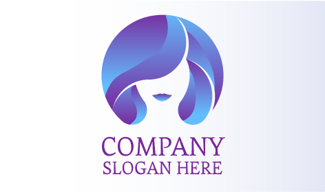 Blow Drying Hairdresser Logo