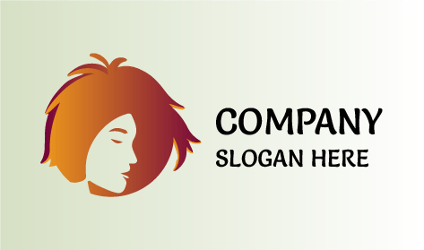 Logótipo De Cabeleireiro Com Corte Agitado