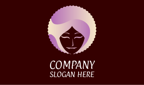 Logo De Coiffeur À Coupe Hélicoïdale