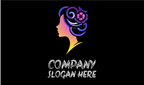 Floral Design Hairdresser Logo