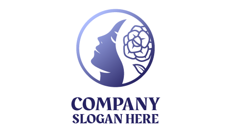 Logo De Coiffeur De Demoiselle D'honneur