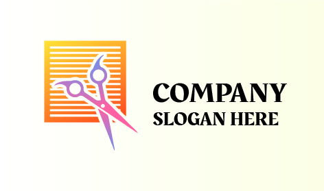 Logótipo De Tesoura Afiada De Cabeleireiro