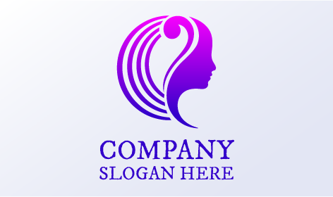 Logo De Coiffeur Massant La Tête