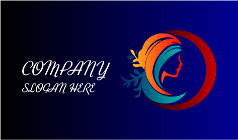 Logo De Coiffeur De Style Feuillu