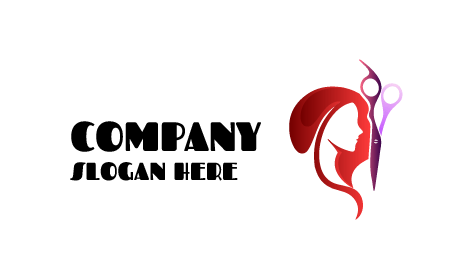 Logótipo Do Cabeleireiro Red Dye