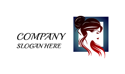 Logótipo Do Cabeleireiro Red Ombre