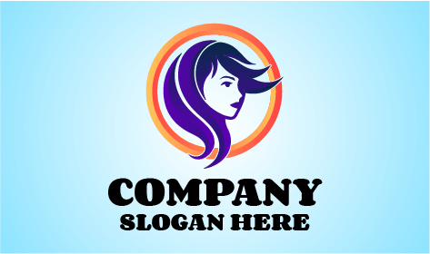 Logo De Coiffeur Bleu Royal