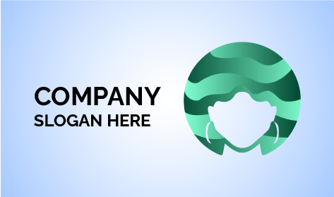 Logótipo Do Cabeleireiro Com Bobinas Brilhantes