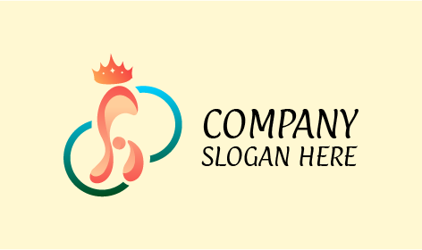 Logo De Coiffeur À Couronne Étoilée