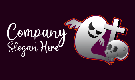 Logo Halloween Dengan Tanda Salib Perak