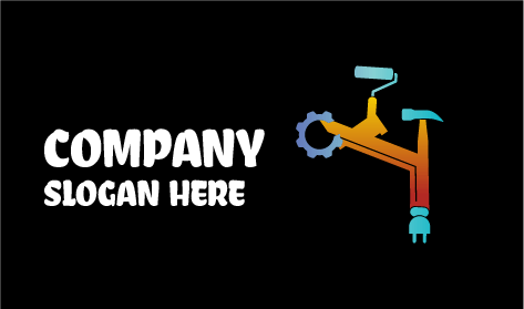 Logo Del Cartello Di Impostazione Del Tuttofare