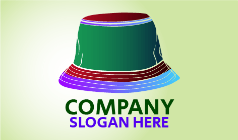 Logo De Chapeau De Seau De Plage