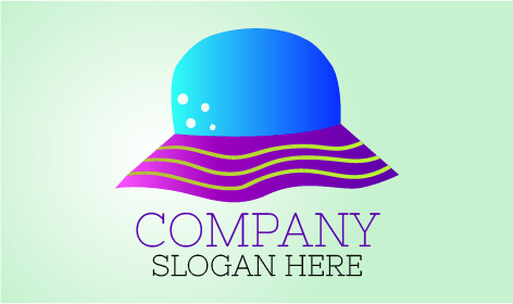 Blue Bucket Hat Logo