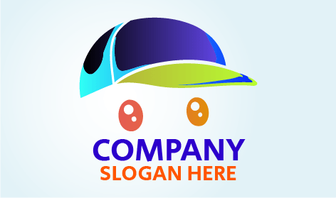 Cap Over Eyes Hat Logo