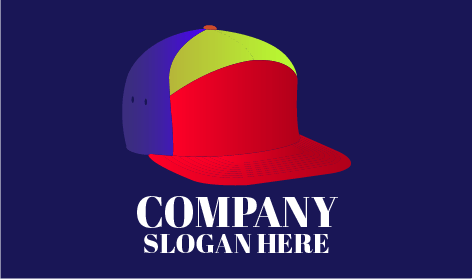 Logo Topi Baseball Biru Tua