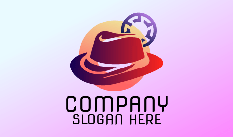 Graceful Hat Stencil Logo