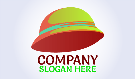 Lime Colored Round Hat Logo