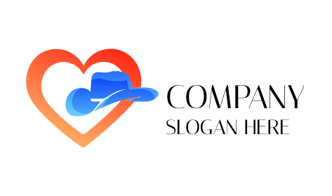 Orange Heart Hat Logo