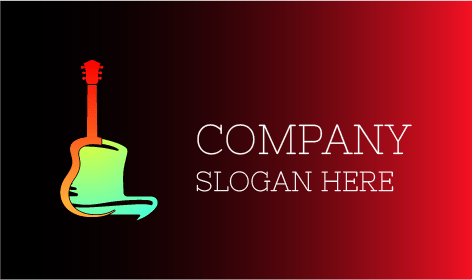 Red Guitar Handle Hat Logo