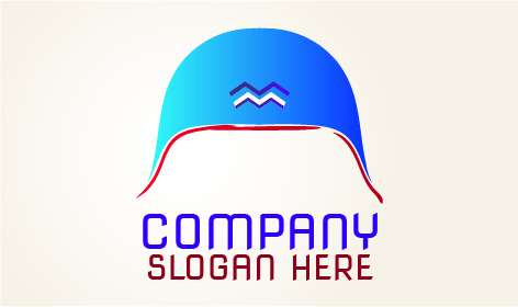 Logotipo De Sombrero De Casco Elegante