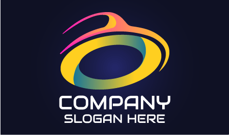 Sparkling Gradient Hat Logo