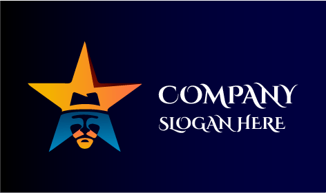Starry Cartoon Hat Logo