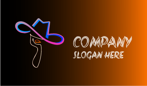 Stylish Women Hat Logo