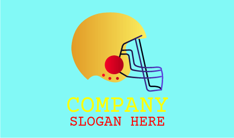 Logo Del Cappello Da Calcio Giallo