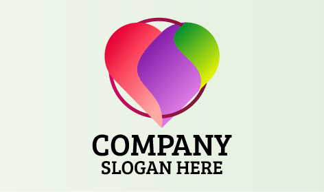 Balloon Shaped Heart Logo