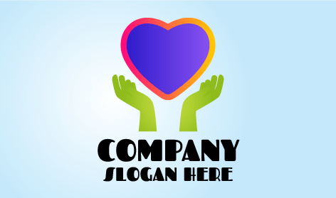 Logo De Corazón De Manos Verdes