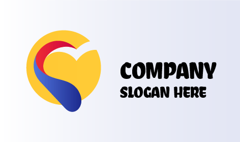 Logotipo De Corazón Amarillo Saludable